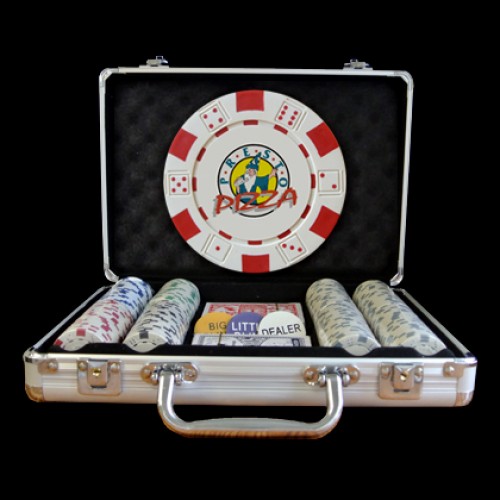 100 Premium Custom Poker Chip Set - Aluminum Case