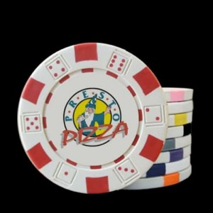 The Dice Custom Poker Chip - Full Color Direct Print