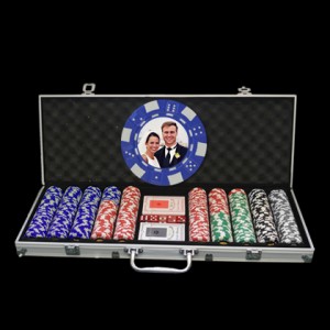 500 Photo Poker Chip Set - Custom Overlay 