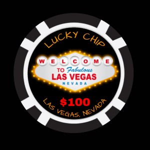 Vegas Sign Design Template Poker Chips
