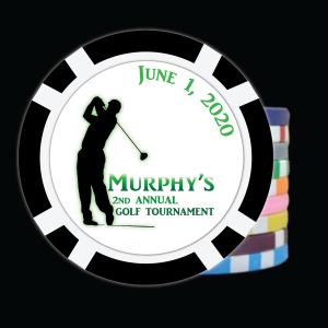 The 8 Stripe Golf Ball Marker - Full Color Inlay