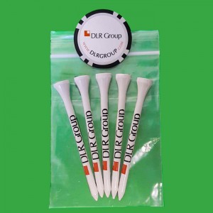 Custom Poker Chip Ball Marker Golf Tee Packs