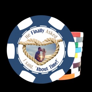 Wedding Poker Chips - 6 Stripe