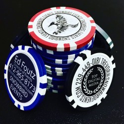 Custom Poker Chip Business Cards
